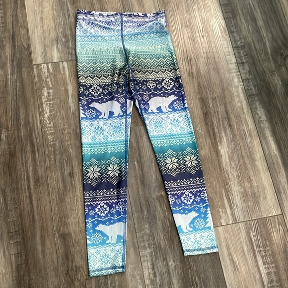 Terez Winter Fair Isle Leggings XS - Picture 4 of 9